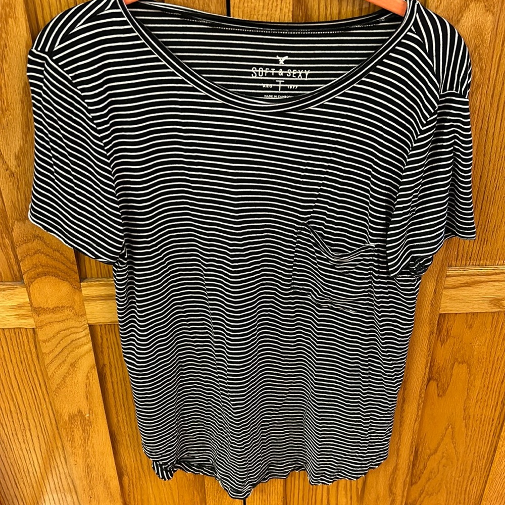 American Eagle soft & sexy striped short sleeve small tshirt
